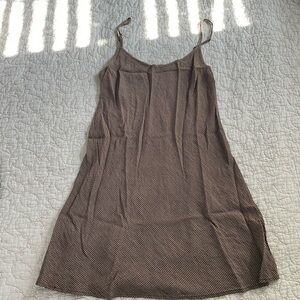 The Limited Camisole Shift Dress Brown Gingham